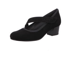 Gabor Comfort Spangen Pumps schwarz H-Weite 76.149.47 für Damen, schwarz, Größe 42 EU / 8 UK