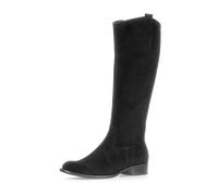 Stiefel GABOR "Gabor Stiefel Veloursleder", Damen, Gr. 37, schwarz (schwarz, schwarz), Veloursleder, Schuhe Stiefel (54112565-37) schwarz, schwarz