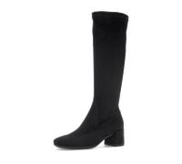 Stiefel GABOR "Milano", Damen, Gr. 38,5, XS-Schaft, schwarz, Textil, Veloursleder, Schuhe, Blockabsatz, Langschaftstiefel, Schafthöhe 42 cm (57182954-38,5) schwarz