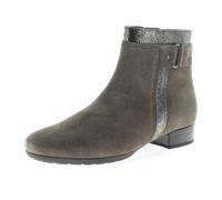 Gabor comfort Stiefelette grau Velour H-Weite 32.713.30 für Damen, braun, Größe 38 ½ EU / 5,5 UK