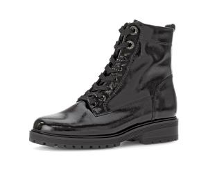 Gabor comfort Stiefelette schwarz Lack H-Weite 72.765.97 für Damen, schwarz, Größe 42 EU / 8 UK