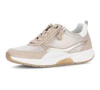 Sneaker GABOR "Sneaker low Materialmix Leder/Lederimitat", Damen, Gr. 38, gold, Schuhe Sneaker (31334621-38) gold
