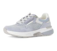 Gabor Damen Low-Top Sneaker, Frauen Sandalen,gesundheits-Schuhe,komfortable,Kunst-Stoff,laessig,langlebig,weit,Lagune/Silber/Weiss,42 EU / 8 UK