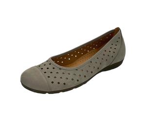 Gabor Da.-Ballerina für Damen, beige, Größe 41 EU / 7,5 UK