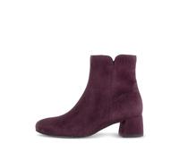 Gabor Stiefelette 8036.01 Ziegenveloursleder Blockabsatz Reißverschluss schmal Damen 40 mulberry