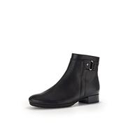 Gabor Damen Ankle Boots, Frauen Stiefeletten,Komfortable Mehrweite (H),Bootee,Booties,halbstiefel,Kurzstiefel,schwarz (Micro),37.5 EU / 4.5 UK
