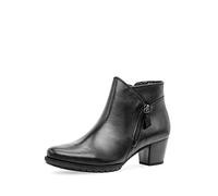 Gabor Damen Ankle Boots, Frauen Stiefeletten,Komfortable Mehrweite (H),Booties,halbstiefel,Kurzstiefel,schwarz (Micro),40 EU / 6.5 UK