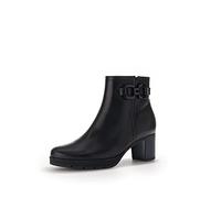 Gabor Damen Ankle Boots, Frauen Stiefeletten,Moderate Mehrweite (G),gefüttert,Winterstiefeletten,Stiefel,schwarz (Mel./Uni),40.5 EU / 7 UK