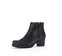 Gabor Damen Ankle Boots, Frauen Stiefeletten,Moderate Mehrweite (G),knöchelhoch,reißverschluss,Bootee,schwarz (Flausch),38 EU / 5 UK
