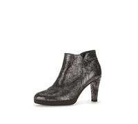 Gabor Damen Ankle Boots, Frauen Stiefeletten,uebergangsstiefel,knöchelhoch,reißverschluss,stiefel,bootee,schwarz/altsilber,37.5 EU / 4.5 UK