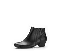 Gabor Damen Ankle Boots, Frauen Stiefeletten,Wide-fit,h-Weite,Leder-Sohle,Cherry,Merlot,Sport-Dynamic,g-Weite,glatt-Leder,schwarz,40 EU / 6.5 UK