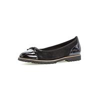 Gabor Damen Ballerinas, Frauen sportliche Ballerinas,Sommerschuhe,klassisch,elegant,weiblich,Lady,Ladies,Women's,schwarz (Cognac),42.5 EU / 8.5 UK