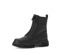 Gabor Damen Biker Boots | Frauen Stiefeletten | Best Fitting | flach | Stiefel | Bootee | Booties | halbstiefel | schwarz(Altsilber) | 37 EU - 4 UK