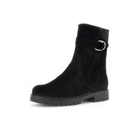 Gabor Damen Biker Boots, Frauen Stiefeletten,Komfortable Mehrweite (H),Warmfutter,uebergangsstiefel,warm,schwarz (Webl/CDF),40 EU / 6.5 UK