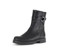Gabor Damen Biker Boots, Frauen Stiefeletten,Komfortable Mehrweite (H),Warmfutter,Winterstiefeletten,Stiefel,schwarz (Webl/CDF),40.5 EU / 7 UK