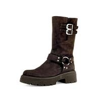 Gabor Damen Biker Boots, Frauen Stiefeletten,Stiefel,Bootee,Booties,halbstiefel,Kurzstiefel,uebergangsschuhe,ENGL.Brown(altsilb),40.5 EU / 7 UK