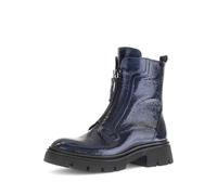 Gabor Fashion Stiefel Boots blau Lack Front-Zip 71.854.96 - Größe 43