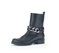 Gabor Damen Biker Boots, Frauen Stiefeletten,Wechselfußbett,Best Fitting,halbstiefel,Kurzstiefel,schwarz(Altsilber),38 EU / 5 UK