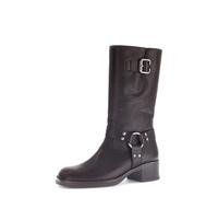 Gabor Damen Biker Boots, Frauen Stiefeletten,Wide-fit,h-Weite,Leder-Sohle,Cherry,Merlot,Sport-Dynamic,g-Weite,glatt-Leder,Moro,41 EU / 7.5 UK