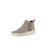 Gabor Damen Chelsea Boots - Boots mit Wechselfußbett - Damen Stiefeletten mit Warmfutter - Flache Stiefel mit Abrollsohle - Salbei 10