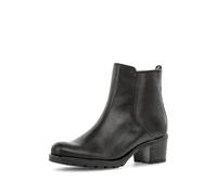 Gabor Stiefelette Comfort – Chelsea Boots, Leder, flach, schwarz (Mel.) Gr. 38,5 / UK 5.5