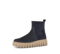 Gabor Plateau-Stiefelette 76.780.46 Velour dunkel-blau – bequem – Größe 44