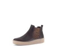 Gabor Damen Chelsea Boots, Frauen Stiefeletten,atmungs-aktiv,sacchetto,weich,sportlich,Weiss,schwarz,Jollys,rot,f,Moro (EL. Leo),38.5 EU / 5.5 UK
