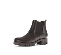 Chelseaboots GABOR, Damen, Gr. 41, dunkelbraun, Kalbsleder, unifarben, Schuhe, Plateau, Herbstboots, Stiefelette mit angesagter Profilsohle, Topseller (85831148-41) dunkelbraun