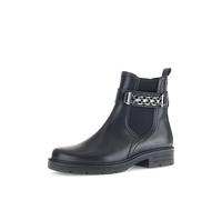 Gabor Damen Chelsea Boots, Frauen Stiefeletten,Best Fitting,gefüttert,Stiefel,Bootee,Booties,halbstiefel,schwarz(Altsilber),38.5 EU / 5.5 UK