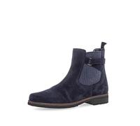 Chelseaboots GABOR "Chelsea Boot Rauleder", Damen, Gr. 38,5, blau, Schuhe Chelseaboots (64645603-38,5) blau