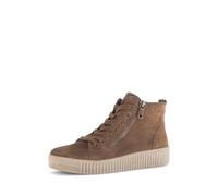 Gabor Sneakerboots Ziegenveloursleder Plateau Best Fitting Damen rehbraun Gr. 39