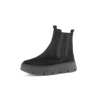 Gabor Damen Chelsea Boots, Frauen Stiefeletten,Best Fitting,Warmfutter,Schlupfstiefel,flach,Stiefel,Bootee,Booties,schwarz,42.5 EU / 8.5 UK