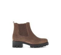 Stiefelette GABOR "Gabor Stiefelette Veloursleder", Damen, Gr. 40,5, whisky, Veloursleder, casual, Schuhe (68076700-40,5) whisky