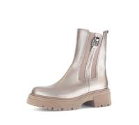 Gabor Damen Chelsea Boots, Frauen Stiefeletten,halbstiefel,Kurzstiefel,uebergangsschuhe,uebergangsstiefel,flach,Taupe (Altsilber),41 EU / 7.5 UK