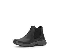 Gabor Damen Chelsea Boots, Frauen Stiefeletten,halbstiefel,Kurzstiefel,uebergangsschuhe,uebergangsstiefel,flach,schwarz (Micro),38 EU / 5 UK