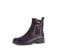 Gabor Damen Chelsea Boots, Frauen Stiefeletten,halbstiefel,Kurzstiefel,uebergangsschuhe,uebergangsstiefel,flach,Kastanie(Eff./Gold,38.5 EU / 5.5 UK
