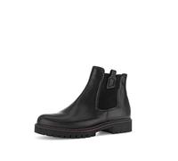 Gabor Damen Chelsea Boots, Frauen Stiefeletten,Komfortable Mehrweite (H),Booties,halbstiefel,Kurzstiefel,schwarz(S.s/w/Mic),37.5 EU / 4.5 UK