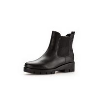 Gabor Damen Chelsea Boots | Frauen Stiefeletten | Komfortable Mehrweite (H) | Kurzstiefel | uebergangsschuhe | schwarz (Mel.) | 38.5 EU - 5.5 UK