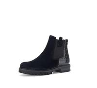 Gabor Damen Chelsea Boots, Frauen Stiefeletten,Komfortable Mehrweite (H),Schlupfstiefel,flach,Stiefel,Bootee,schwarz (Micro),38.5 EU / 5.5 UK