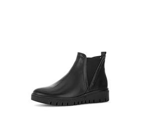Gabor Damen Chelsea Boots, Frauen Stiefeletten,Komfortable Mehrweite (H),Stiefel,Bootee,Booties,halbstiefel,schwarz (Mel.),42.5 EU / 8.5 UK