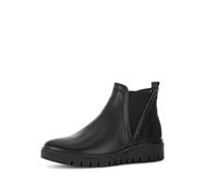 Gabor Damen Chelsea Boots, Frauen Stiefeletten,Komfortable Mehrweite (H),uebergangsstiefel,Schlupfstiefel,flach,schwarz (Mel.),38 EU / 5 UK