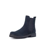 Gabor Damen Chelsea Boots – Komfort-Mehrweite (H) – Warm Nightblue (Flausch) Gr. 40