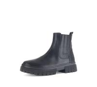 Gabor Damen Chelsea Boots, Frauen Stiefeletten,Moderate Mehrweite (G),Schlupfstiefel,Winterstiefeletten,Bootee,schwarz (Flausch),39 EU / 6 UK