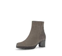 Stiefelette GABOR COMFORT "Gabor Comfort Stiefelette Veloursleder", Damen, Gr. 38, grau, Veloursleder, casual, Schuhe (92792622-38) grau