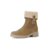 Stiefelette GABOR COMFORT "Gabor Comfort Stiefelette Veloursleder", Damen, Gr. 40, braun, Veloursleder, Schuhe Stiefelette (90647502-40) braun