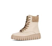Gabor Plateau Stiefelette beige Fellkragen 76.786.52 für Damen, weiß, Größe 39 EU / 6 UK