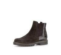 Gabor Damen Chelsea Boots, Frauen Stiefeletten,Schlupfstiefel,Stiefel,Bootee,Booties,halbstiefel,Kurzstiefel,ENGL.Brown (Micro),38 EU / 5 UK