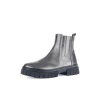 Gabor comfort Stiefelette grau metallic Chelsea Stil 52.521.63 für Damen, grau, Gr. 39 EU / 6 UK