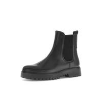 Gabor Damen Chelsea Boots, Frauen Stiefeletten,uebergangsschuhe,uebergangsstiefel,Schlupfstiefel,flach,Stiefel,schwarz (Micro),37 EU / 4 UK