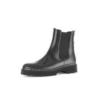 Gabor Damen Chelsea Boots, Frauen Stiefeletten,uebergangsschuhe,uebergangsstiefel,Schlupfstiefel,flach,Stiefel,schwarz(Altsilber),42.5 EU / 8.5 UK